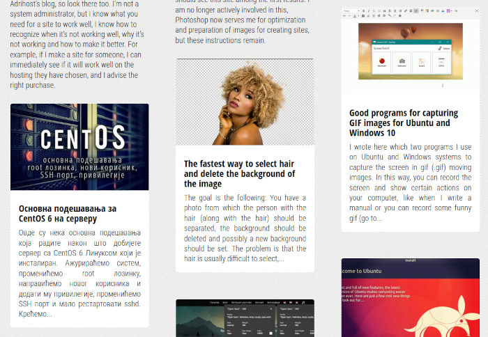 featured image to the left of the text in the Divi blog module