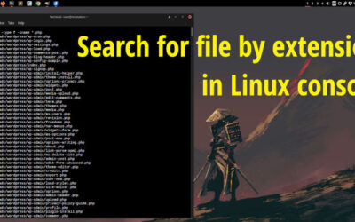 Find all files by extension on Linux, CentOS, Alma, Ubuntu